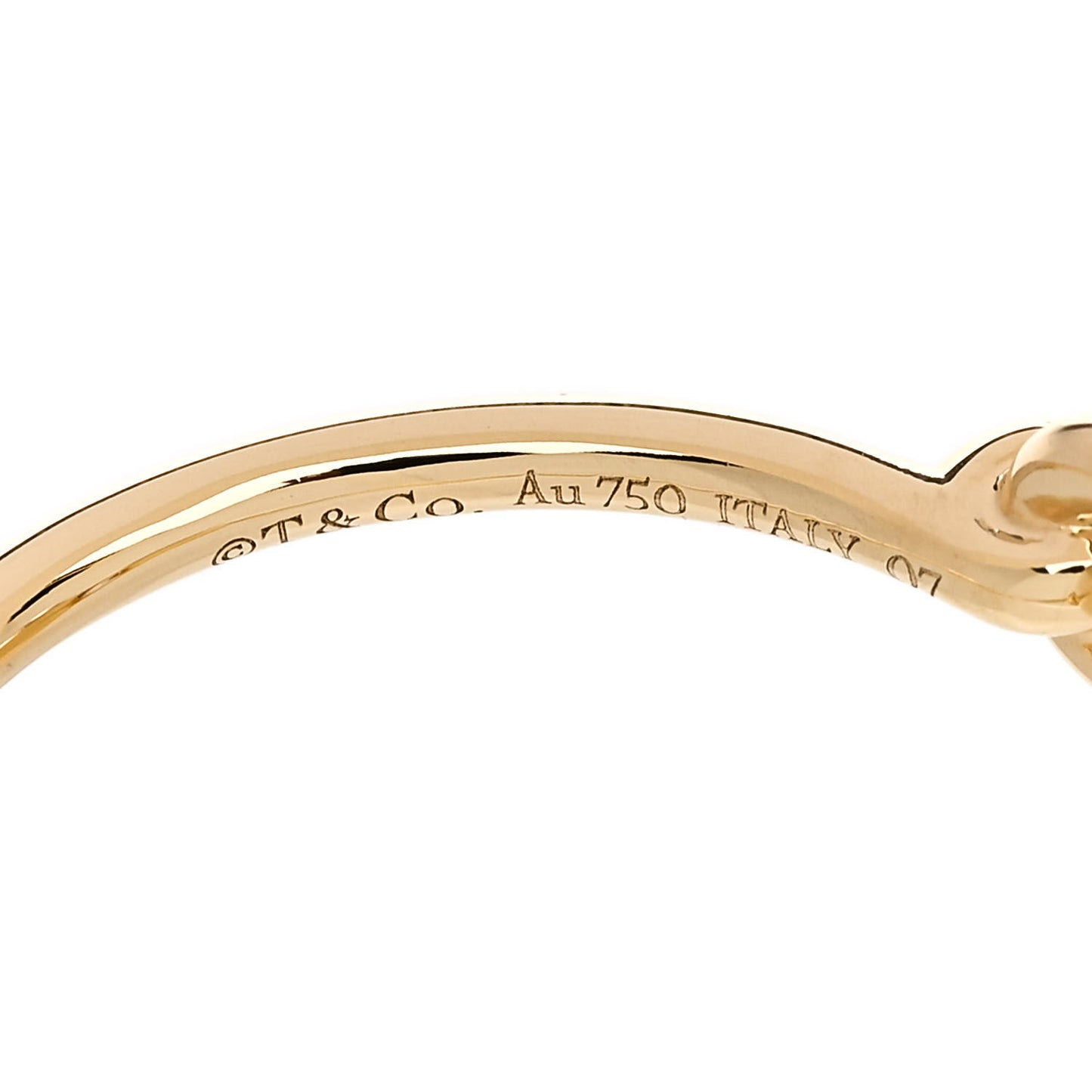 18K Yellow Gold Return to Tiffany Full Heart Ring 58 8.5