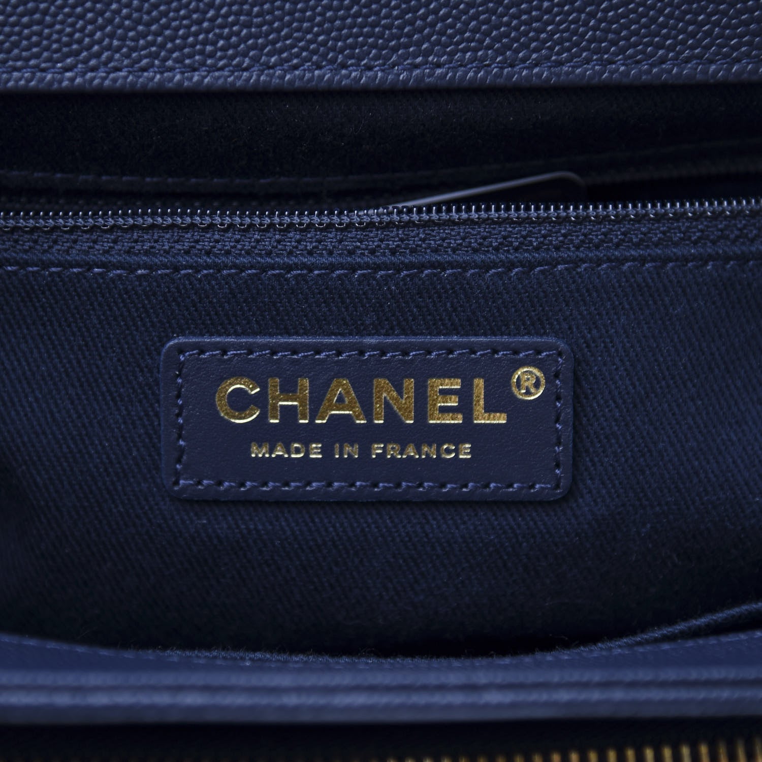Chanel Caviar Quilted Small Business Affinity Flap Navy 6 of 10