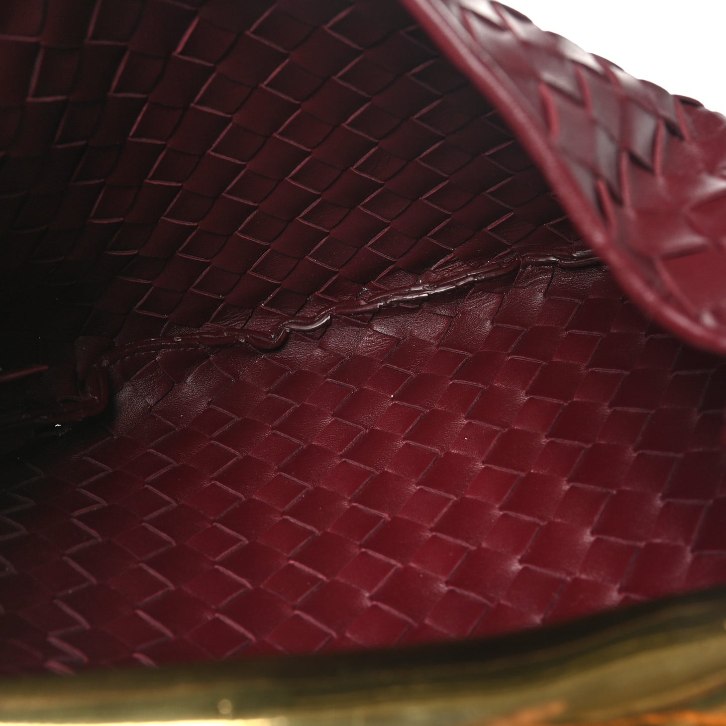 Nappa Intrecciato Sardine Bag Barolo