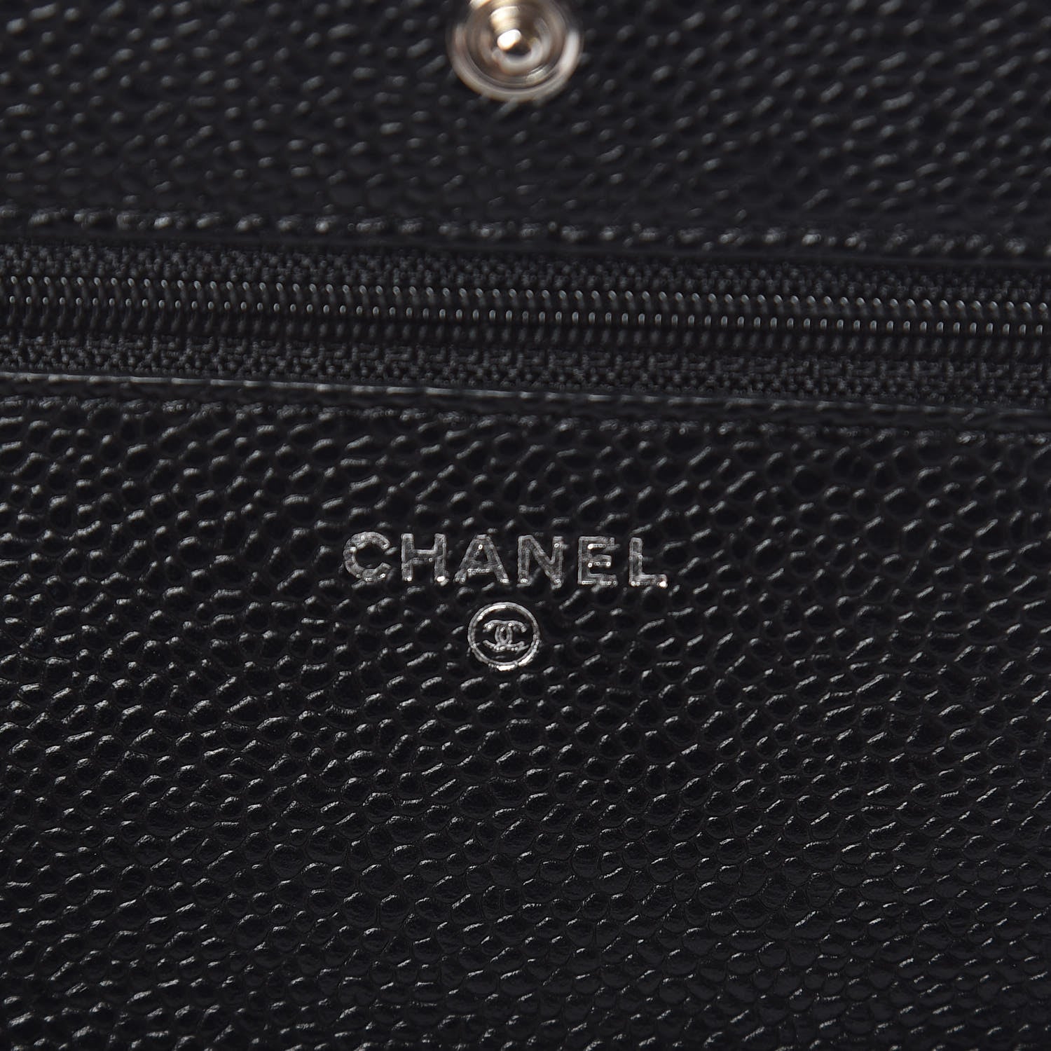Chanel Caviar Quilted Wallet On Chain WOC Black 8 of 12