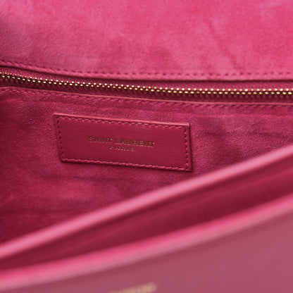 Saint Laurent Calfskin Classic Y Satchel Fuchsia 6 of 12