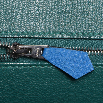 Hermes Togo Verso Birkin 35 Bleu Zanzibar Malachite 16 of 37
