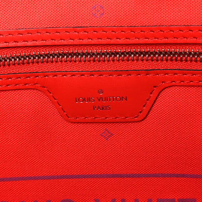 Louis Vuitton Monogram Escale Neverfull MM Rouge 6 of 10