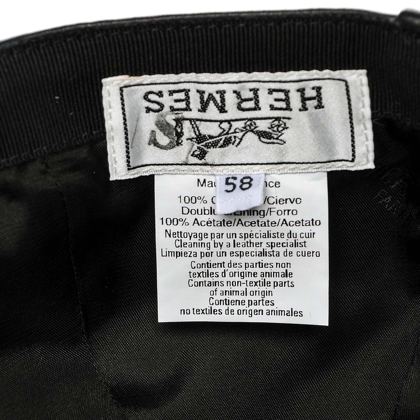 Deerskin Mens Lewis Cap 58 Black