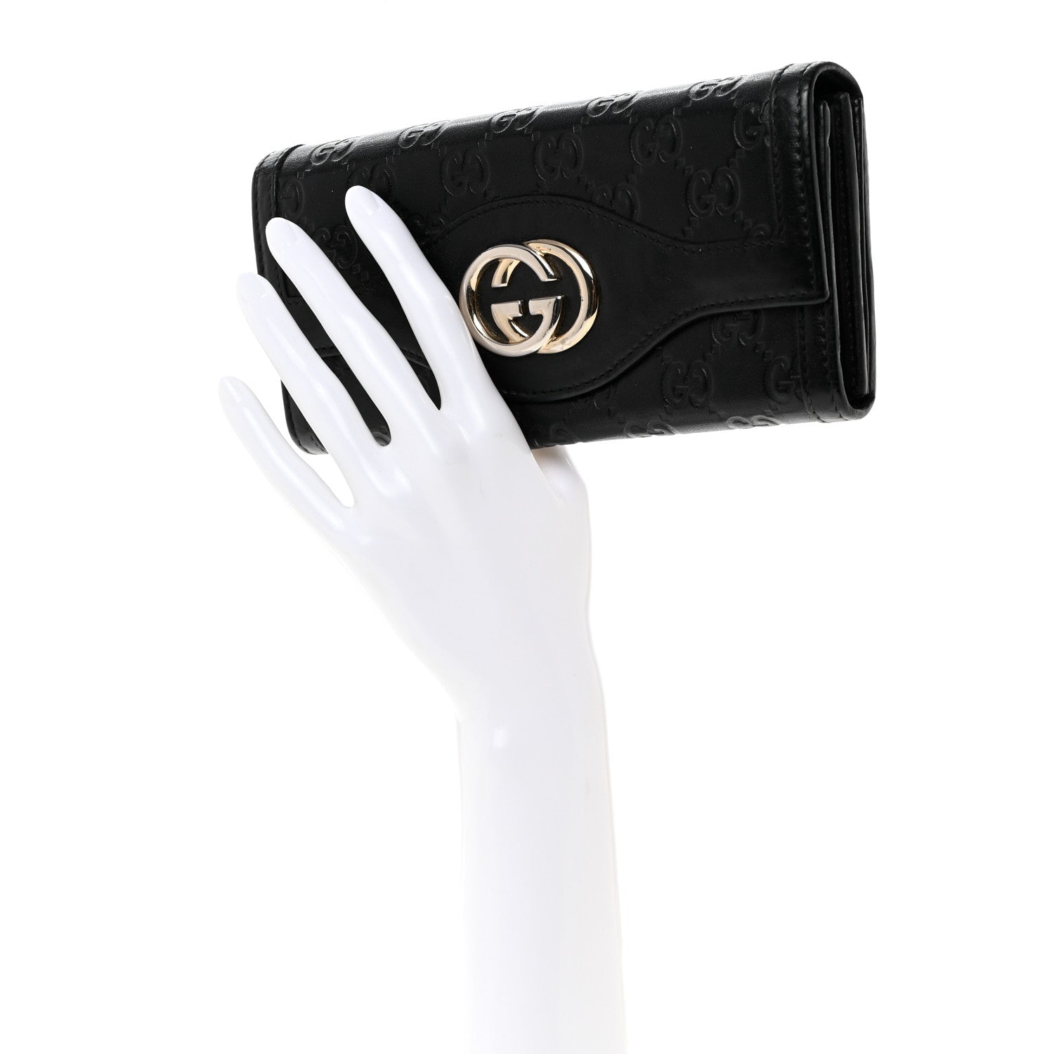 Gucci Guccissima Sukey Continental Wallet Continental Wallet Black 2 of 8