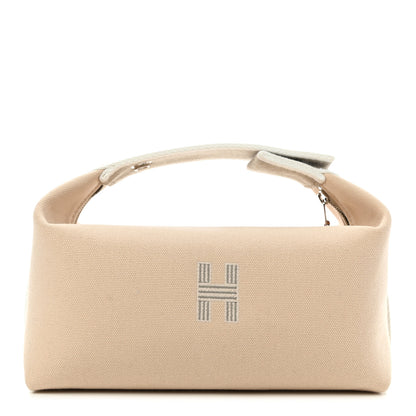 Hermes Canvas Small Bride-A-Brac Pouch Natural 1 of 6