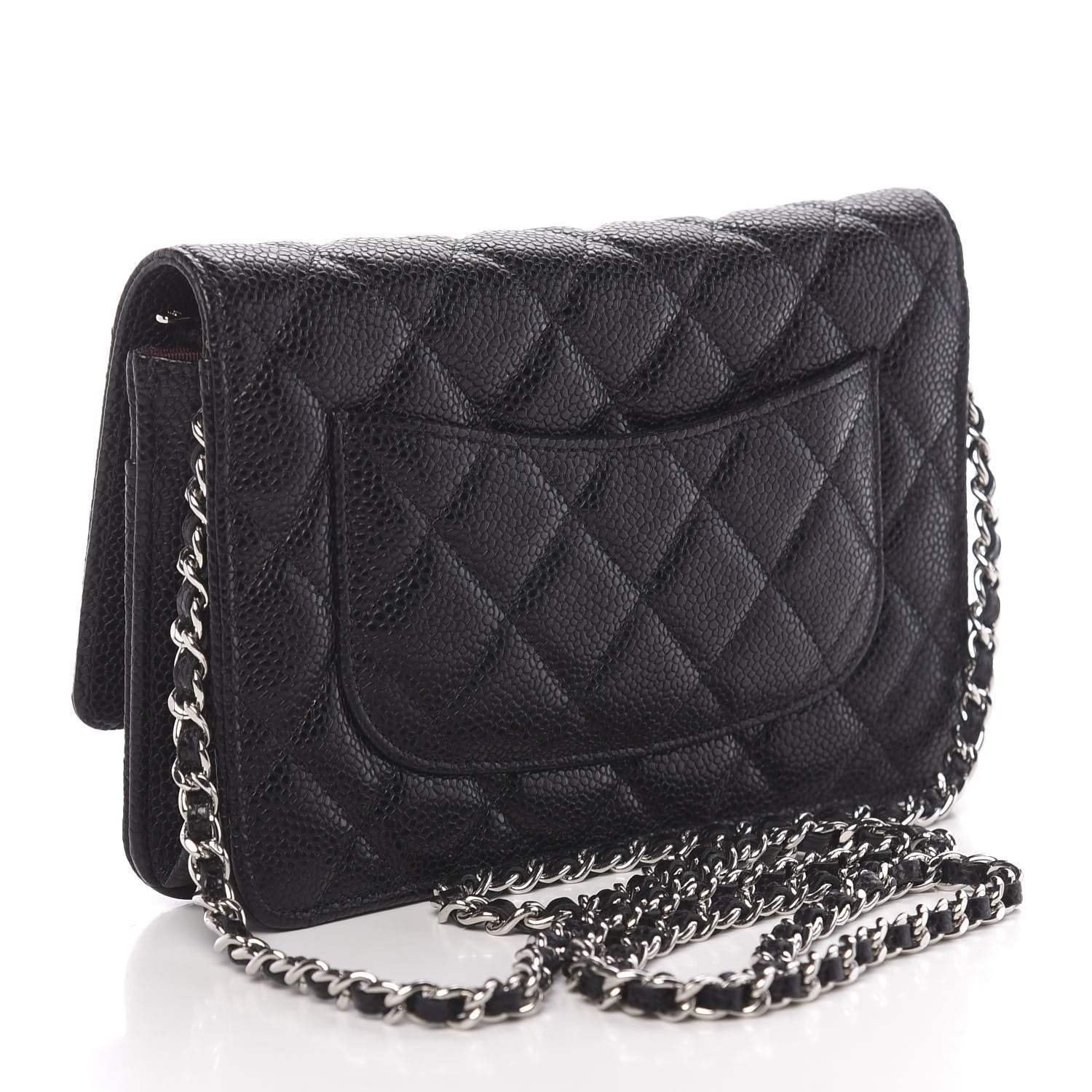 Chanel Caviar Quilted Wallet On Chain WOC Black 3 of 12