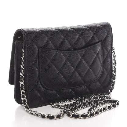 Chanel Caviar Quilted Wallet On Chain WOC Black 3 of 12