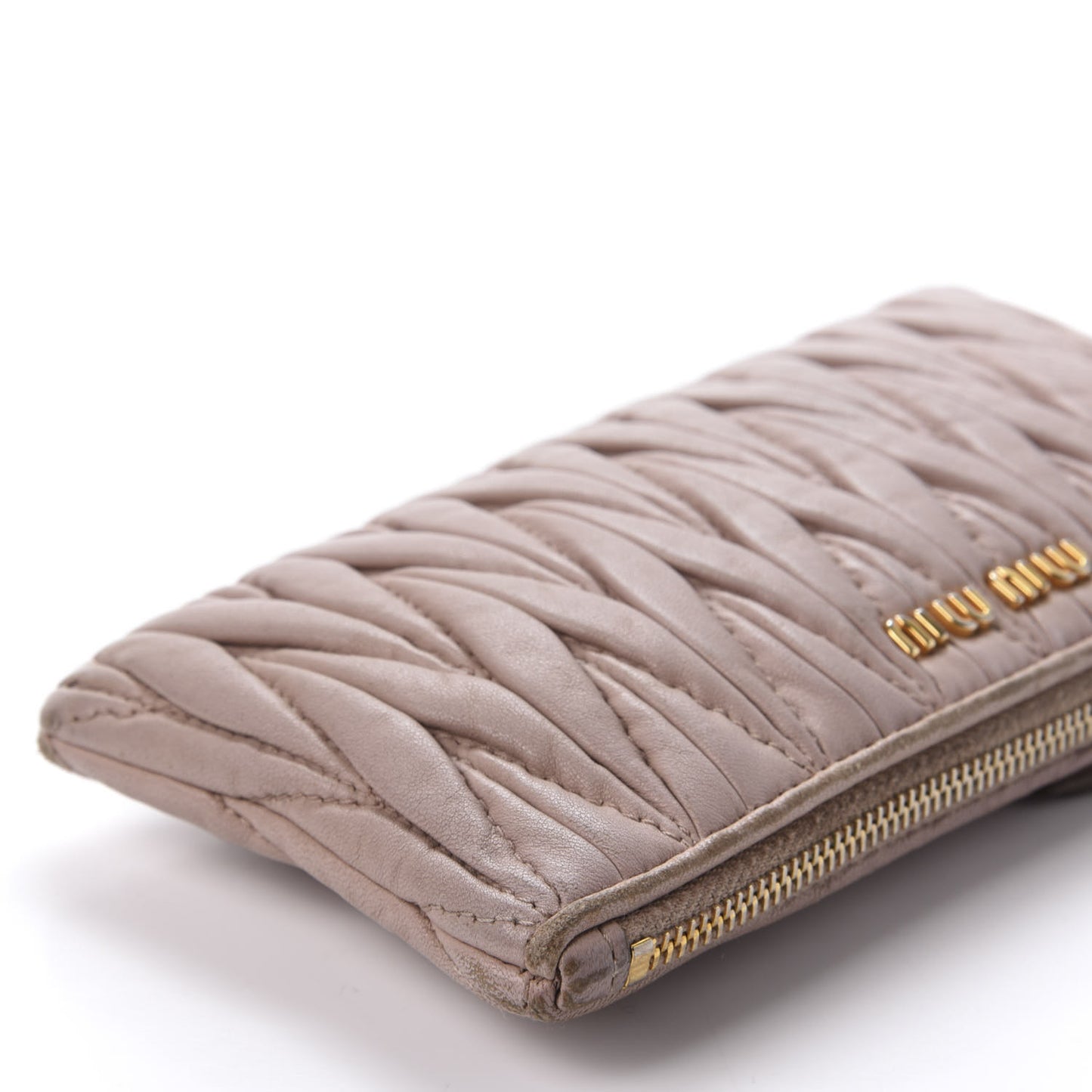 Nappa Matelasse Pouch Cammeo
