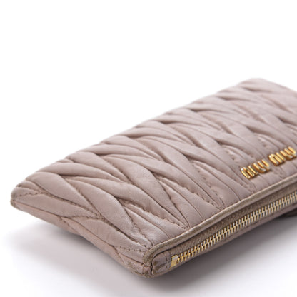 Miu Miu Nappa Matelasse Pouch Cammeo 8 of 13