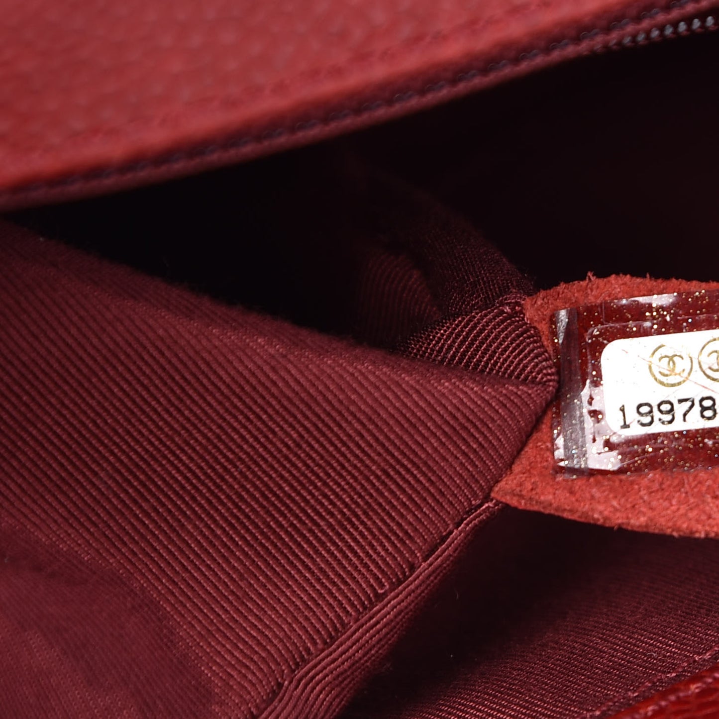 Caviar Quilted New Medium Boy Flap Red