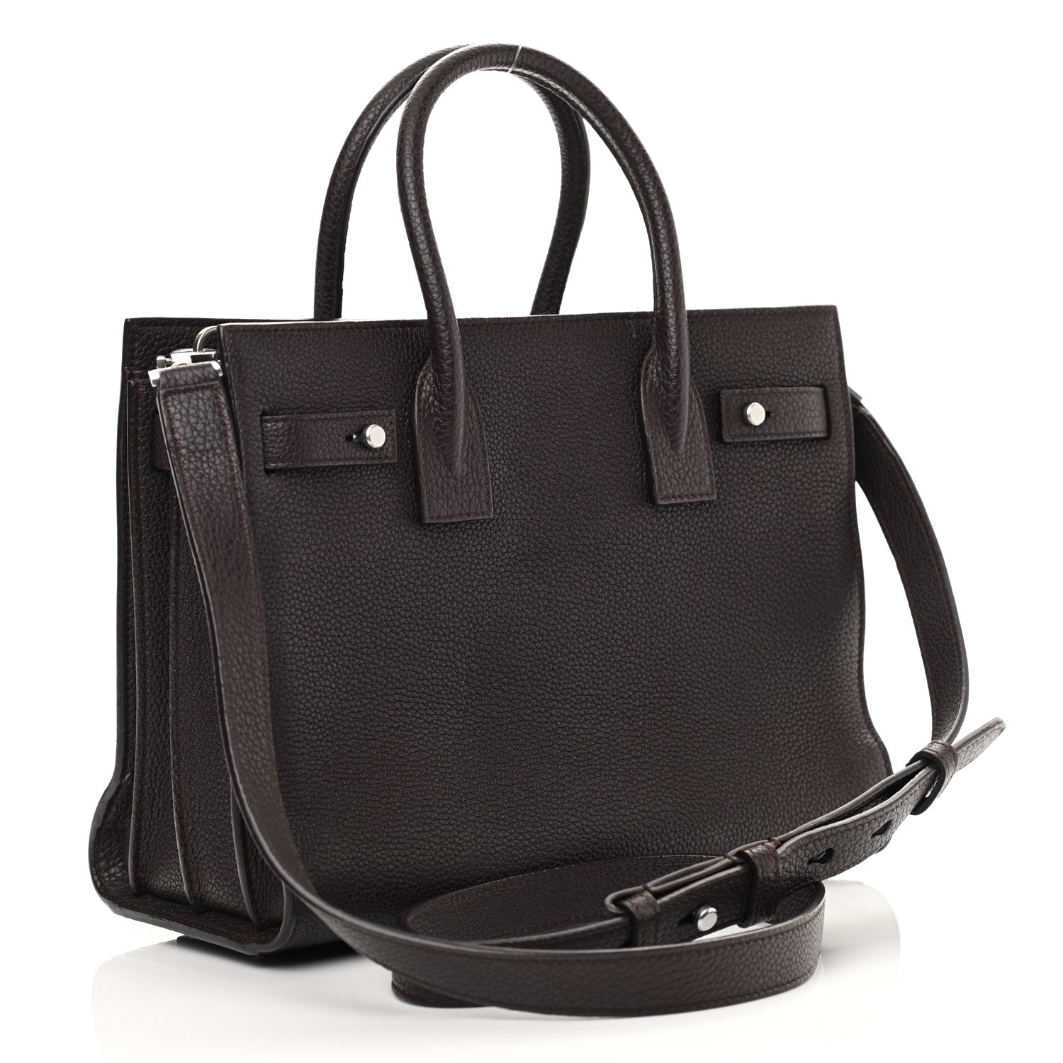 Saint Laurent Grained Calfskin Baby Supple Sac De Jour Bordeaux 3 of 12