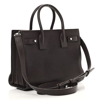Saint Laurent Grained Calfskin Baby Supple Sac De Jour Bordeaux 3 of 12