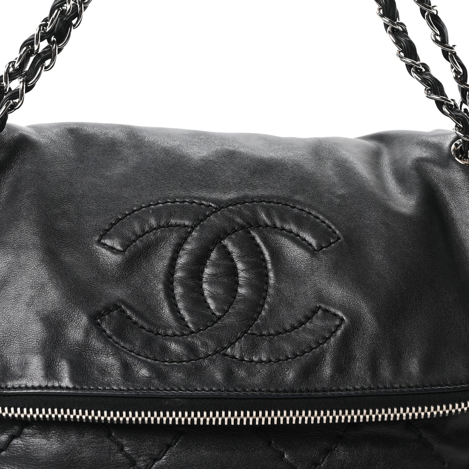 Chanel Calfskin Expandable Flap Black 8 of 10