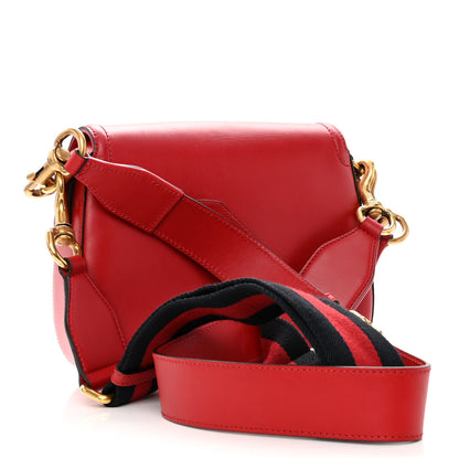 Gucci Ruinart Calfskin Medium Lady Web Shoulder Bag Hibiscus Red 3 of 11