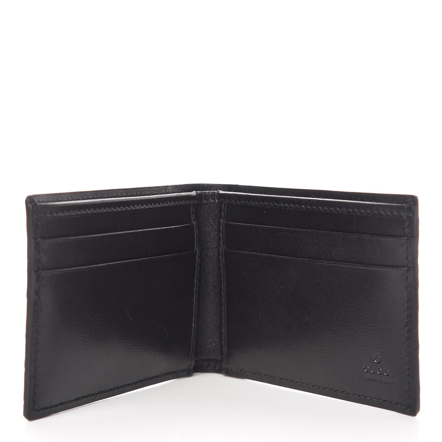 Gucci Crocodile Bi-Fold Wallet Black 5 of 9