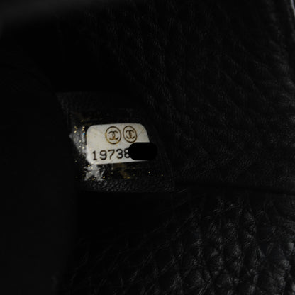 Chanel Calfskin Small Cerf Executive Shopper Tote Black 7 of 9