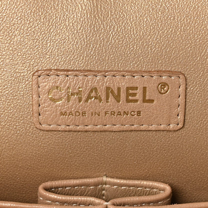 Chanel Metallic Caviar Quilted Maxi Double Flap Copper 6 of 11