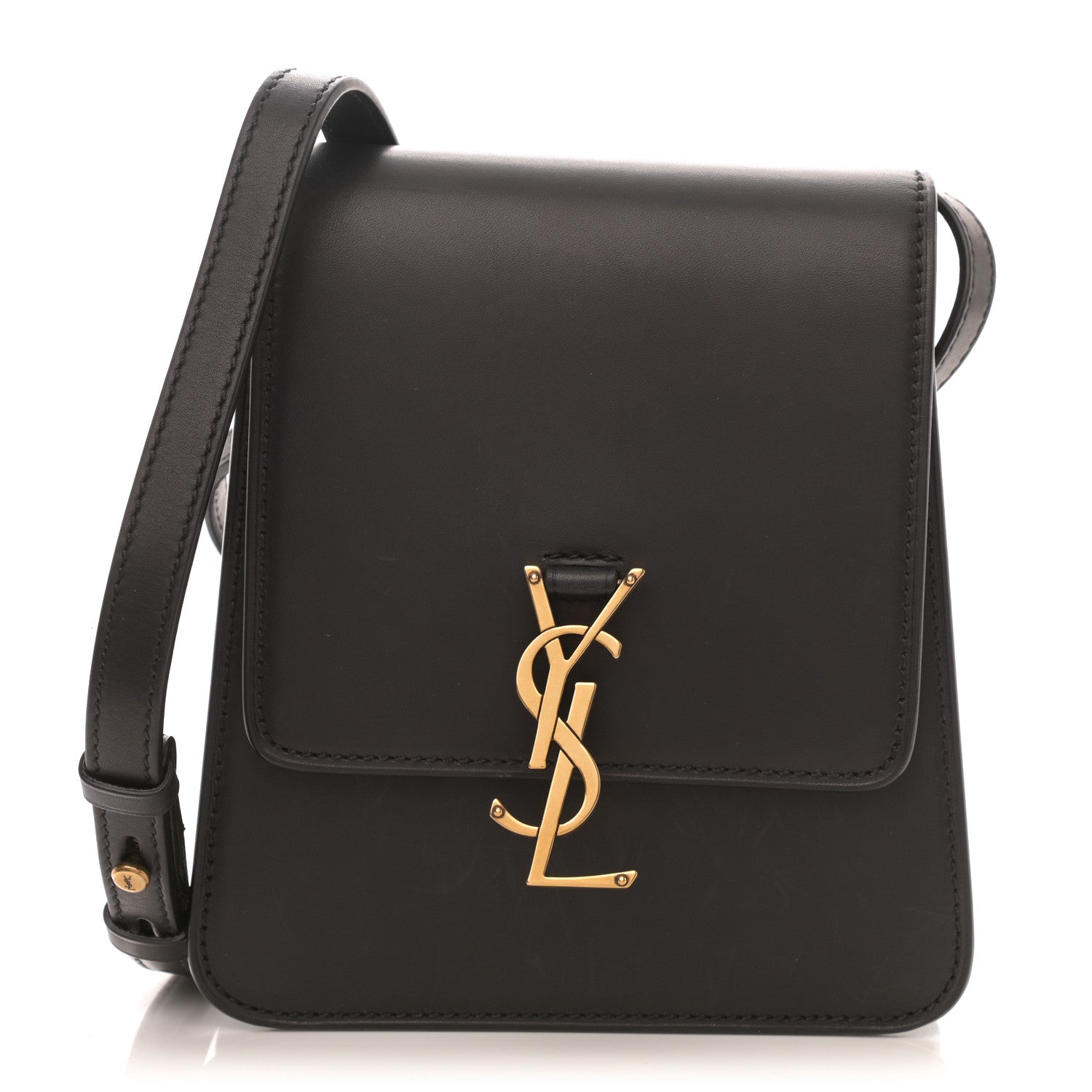 Saint Laurent Smooth Calfskin North South Kaia Satchel Black 1 of 11