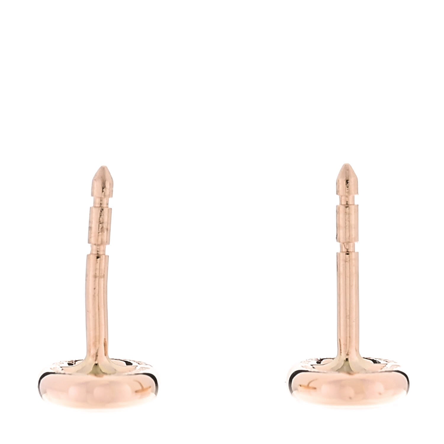 Hermes 18K Rose Gold TPM Farandole Stud Earrings 3 of 5