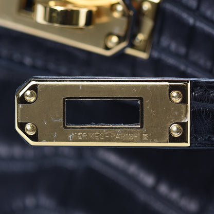 Hermes Matte Alligator Mini Kelly Sellier 20 Black 18 of 39