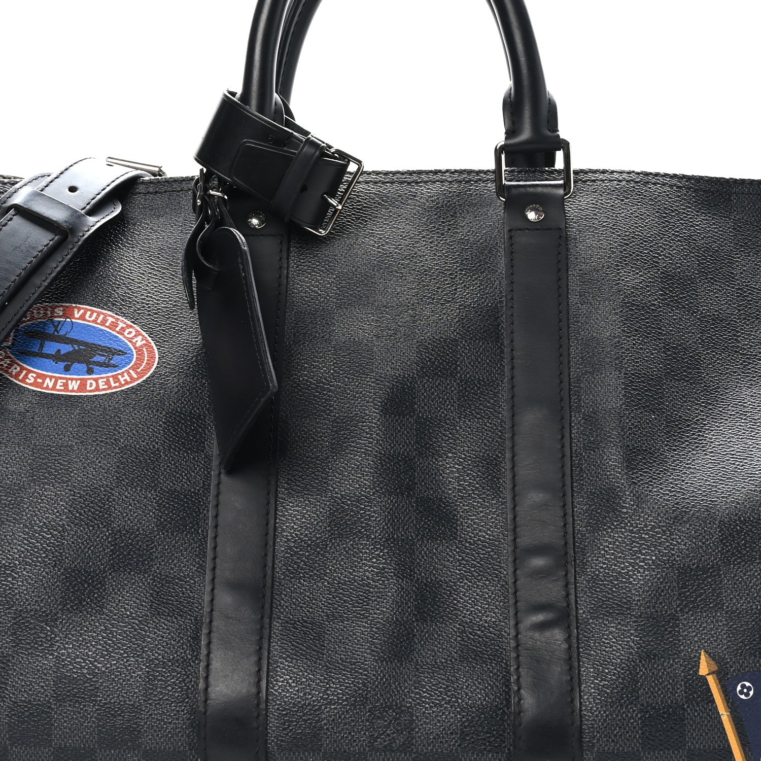 Louis Vuitton Damier Graphite LV League Keepall Bandouliere 45 7 of 11