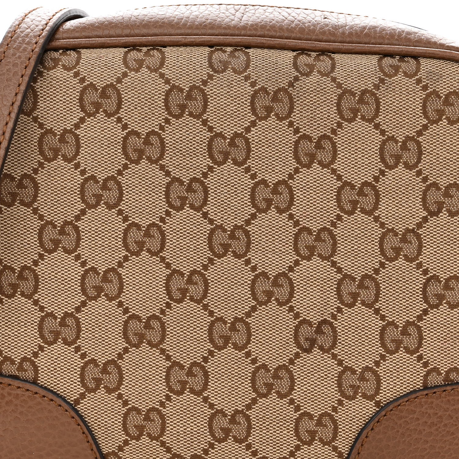 Gucci Monogram Mini Bree Messenger Bag Beige Tabacco 8 of 11