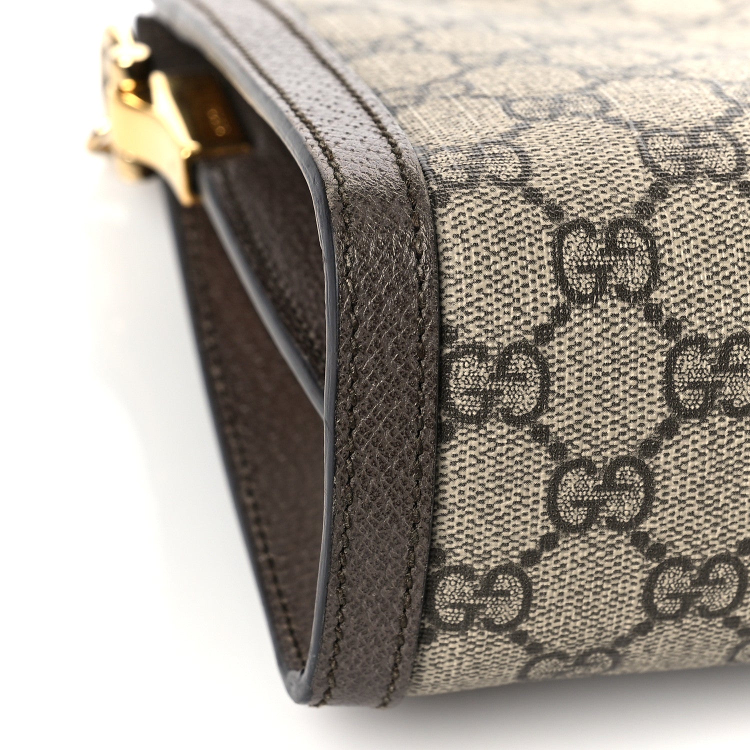 Gucci GG Supreme Monogram Web Small Ophidia Chain Shoulder Bag Brown 5 of 10