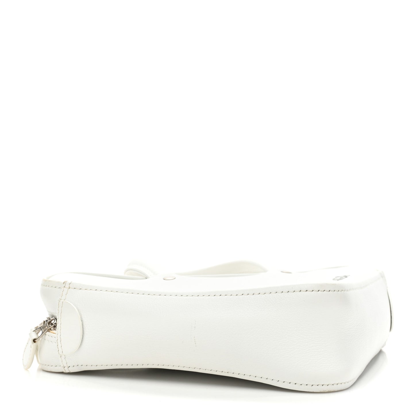 Calfskin XS Triangle Chain Duffle White