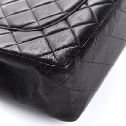 Chanel Lambskin Quilted Jumbo Single Flap Black 13 of 26