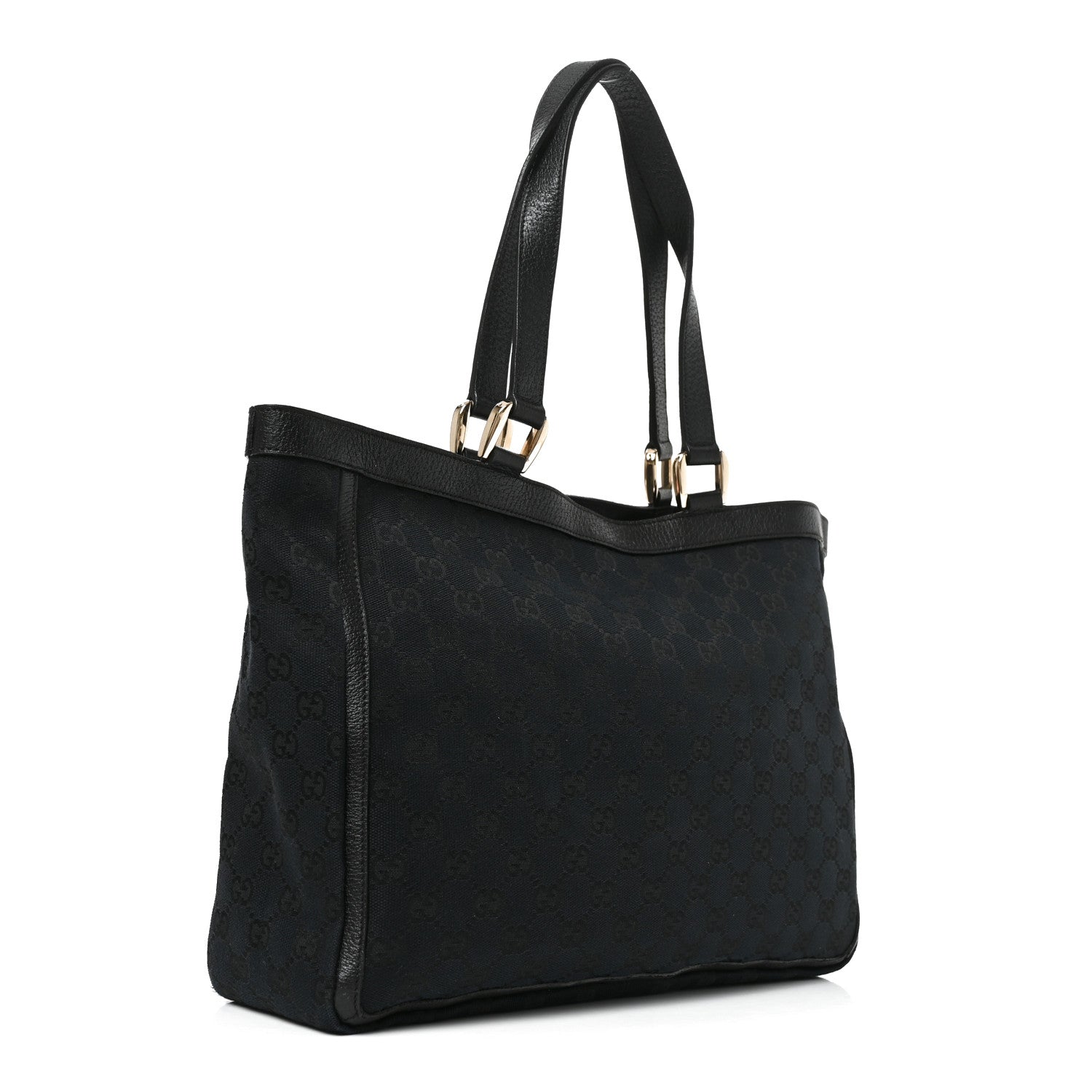 Gucci Monogram Abbey D Ring Tote Black 3 of 10