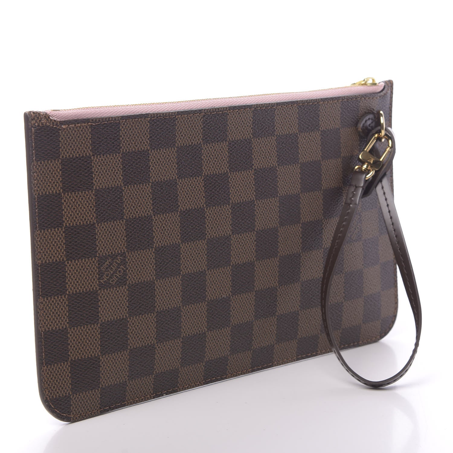 Louis Vuitton Damier Ebene Neverfull MM GM Pochette Rose Ballerine 3 of 7