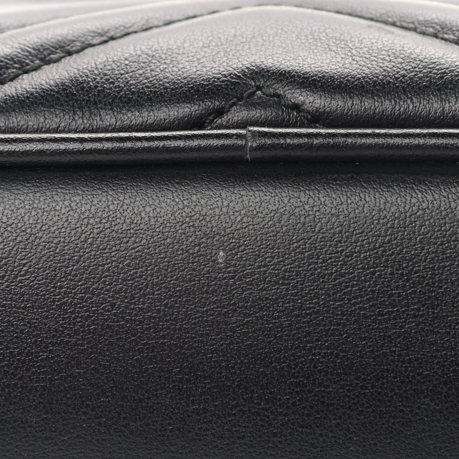 Gucci Calfskin Matelasse Small GG Marmont Chain Shoulder Bag Black 6 of 8
