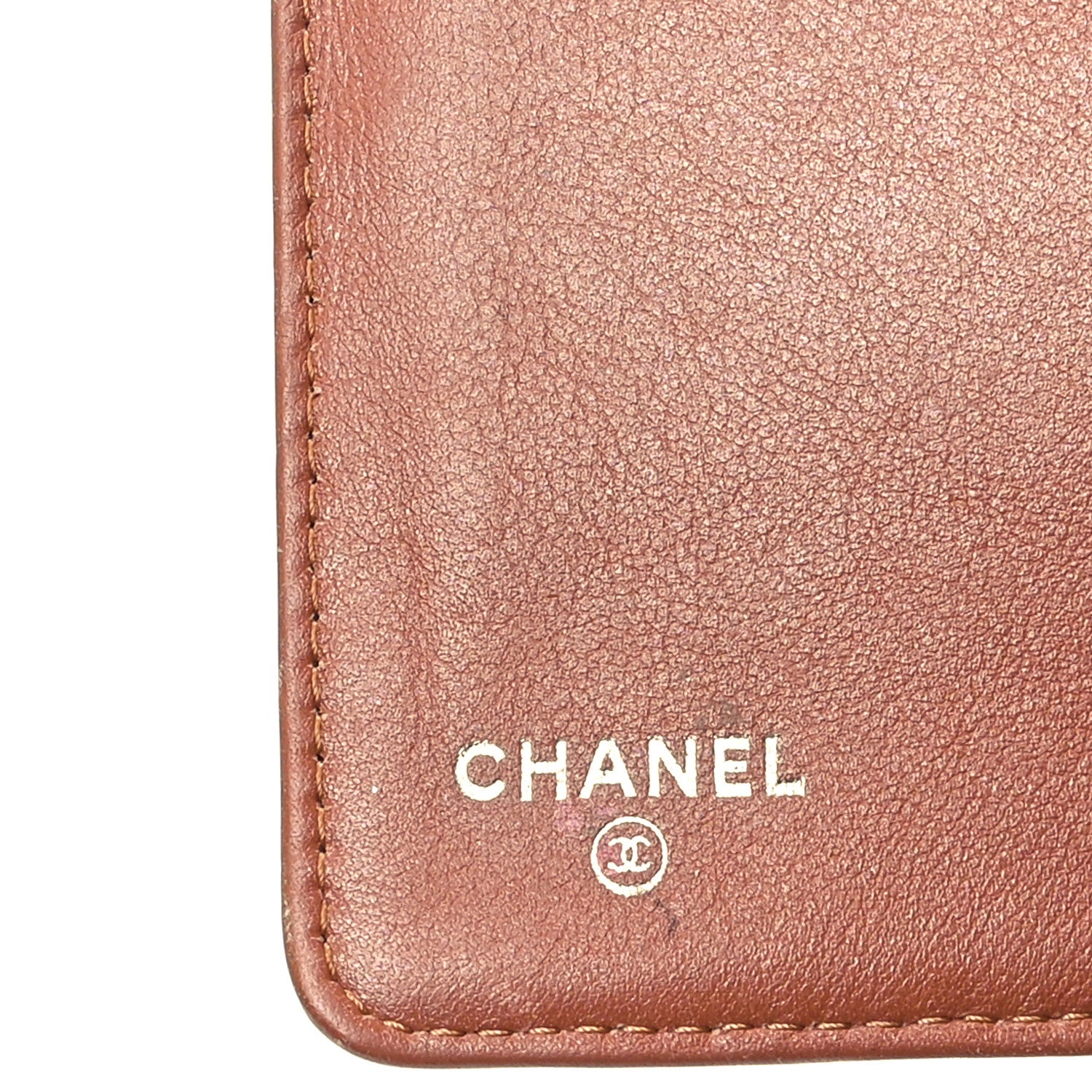Chanel Caviar Quilted Yen Wallet Dark Beige 6 of 11