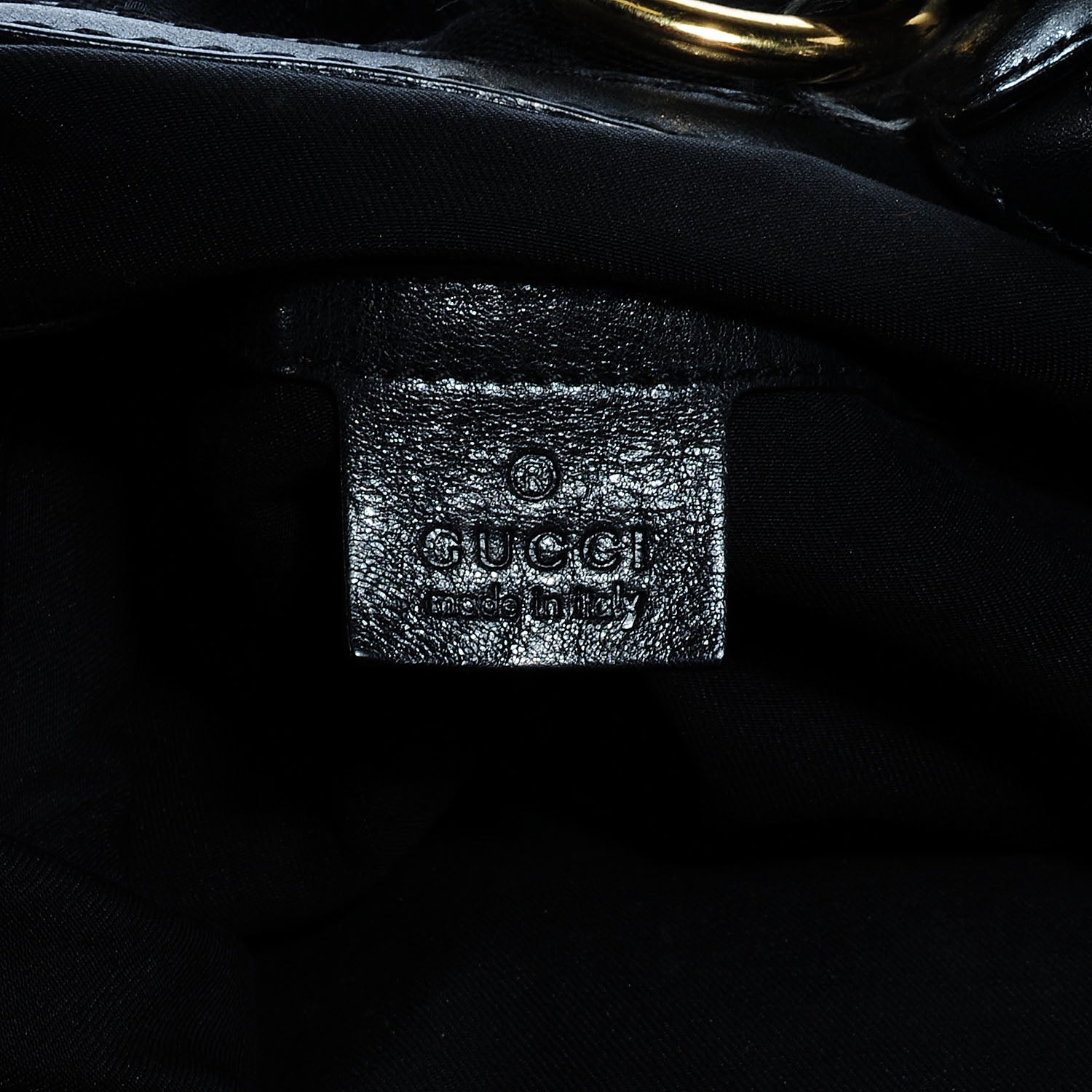 Gucci Monogram Large Jockey Hobo Black 6 of 7