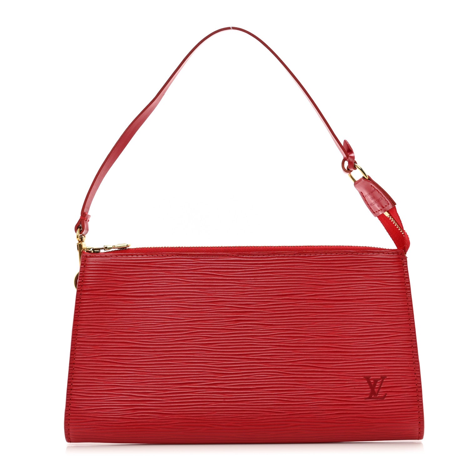 Louis Vuitton Epi Pochette Accessories 24 Castillan Red 1 of 7