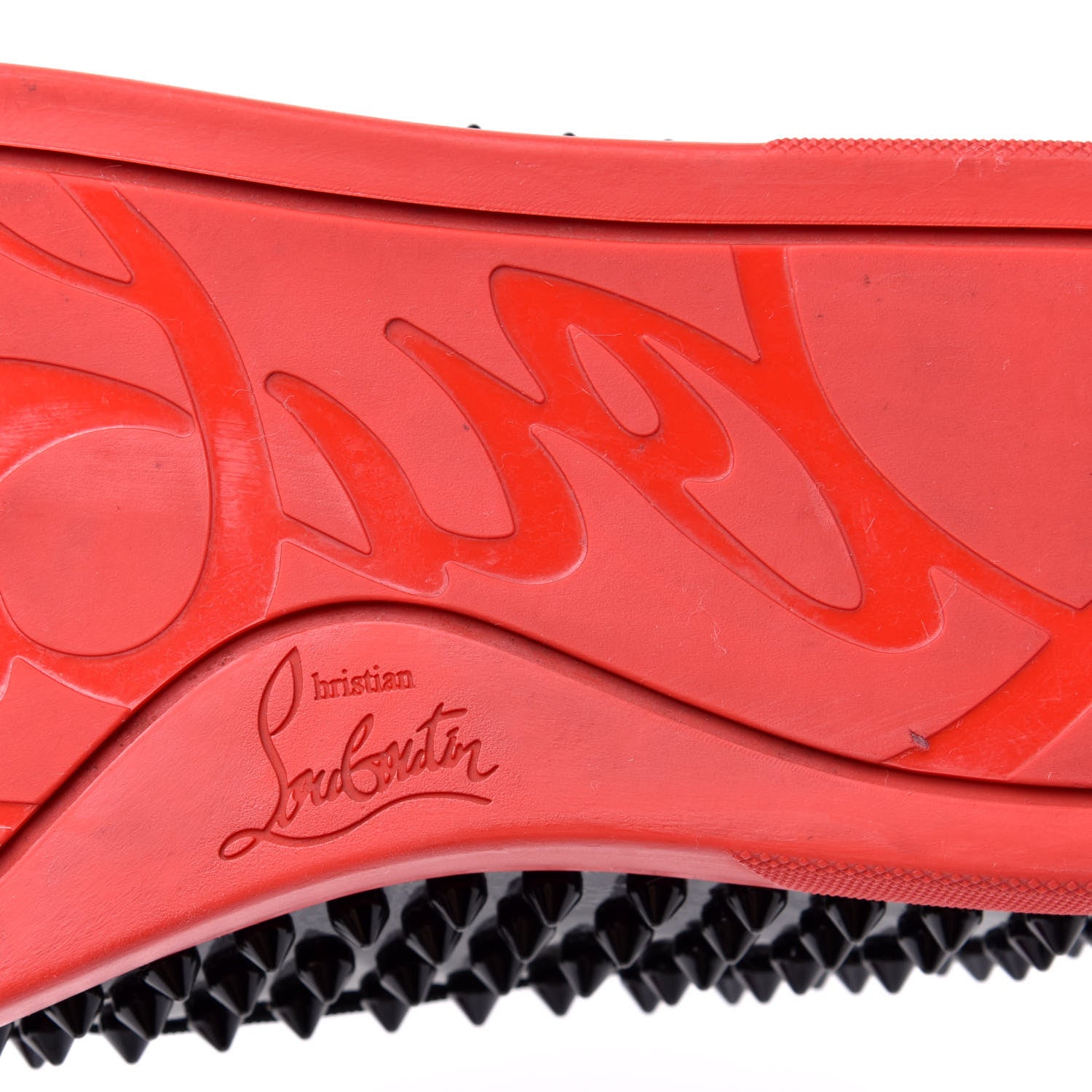 Christian Louboutin Patent Spikes Mens Roller Boat Flats 40.5 Black 6 of 7