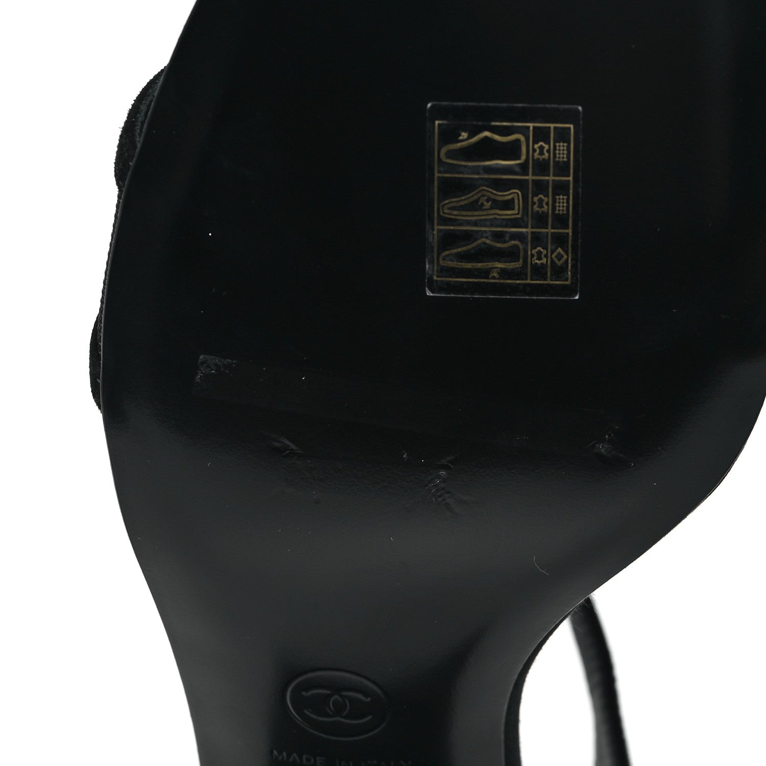 Chanel Pearl Slingback Sandals 41 Black 8 of 9
