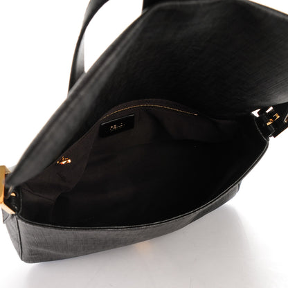 Fendi Zucchino Spalmati Vitello Forever Mama Baguette Black 5 of 8