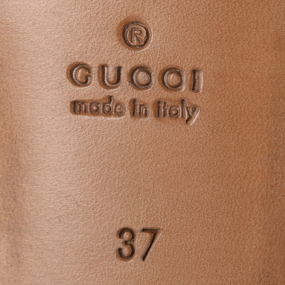 Gucci Calfskin Womens Jordaan Loafers 37 Black 6 of 10