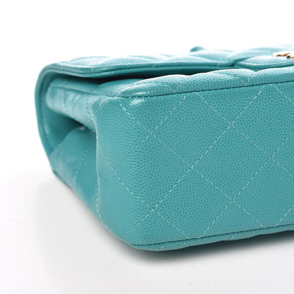 Chanel Caviar Quilted Mini Rectangular Flap Turquoise 8 of 11