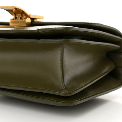 Celine Box Calfskin Small Classic Box Flap Bag Army Green 10 of 11