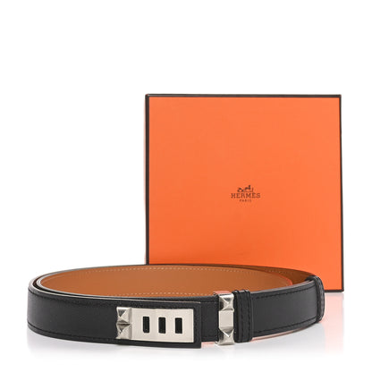 Hermes Madame Calfskin 24mm Collier De Chien Belt Black 5 of 5