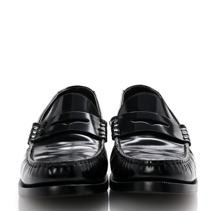Saint Laurent Calfskin Penny Loafers 40 Black 3 of 11