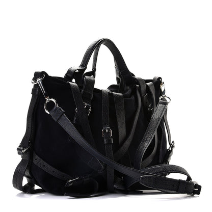 Alexander Wang Suede Kirsten Satchel Navy 2 of 10