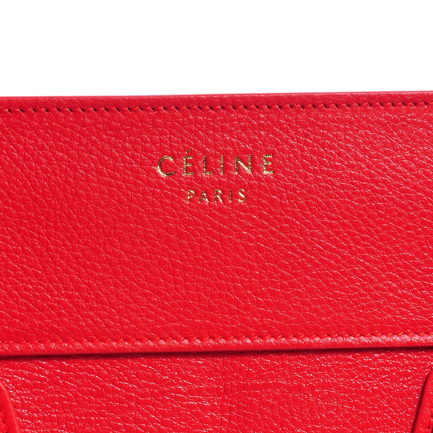 Satin Calfskin Mini Luggage Vermillion