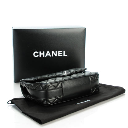 Chanel Lambskin Quilted Jumbo Easy Carry Flap Black 4 of 8