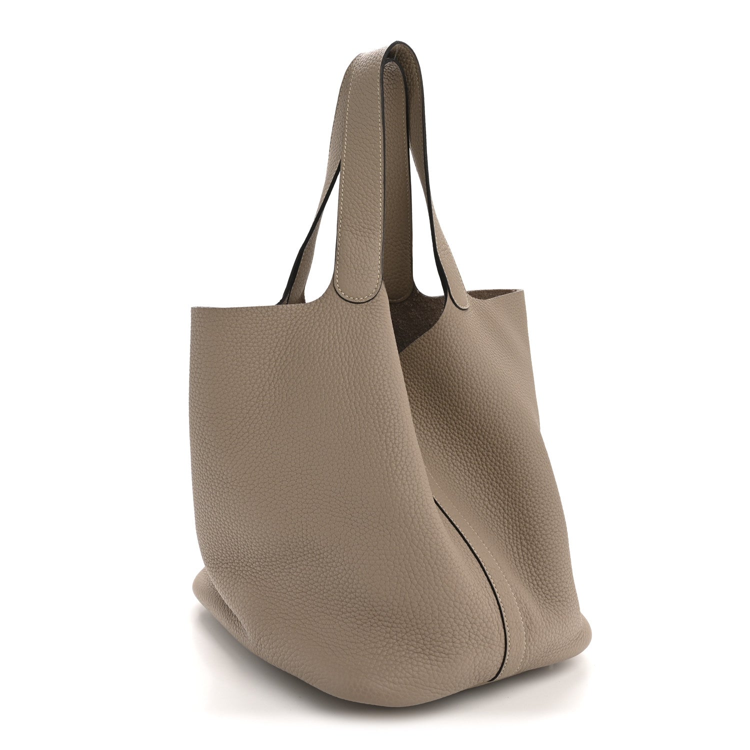 Hermes Taurillon Clemence Picotin Lock 26 GM Gris Tourterelle 3 of 11