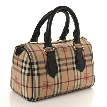 Burberry Haymarket Check Small Chester Bowling Bag Chocolate 3 of 11