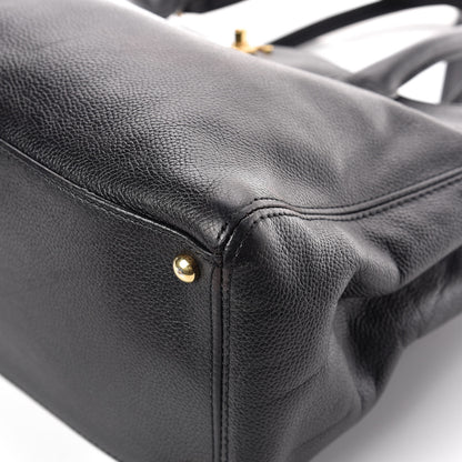 Chanel Calfskin Cerf Shopper Tote Black 16 of 19